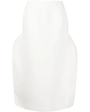 Maticevski Pureness Cut Away Skirt - White