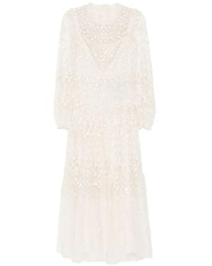 Needle & Thread Clover Ankle Gown - White