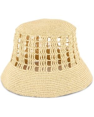 Borsalino Gehäkelter Jane Fischerhut - Natur