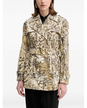 MARCIANO BY GUESS Abrigo Con Motivo De Piel De Serpiente - Neutro