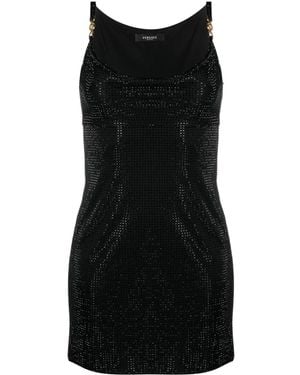 Versace Medusa '95 Crystal-embellished Minidress - Black