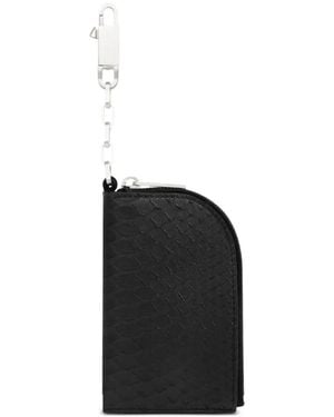 Rick Owens Hook Zipped Wallet - Black
