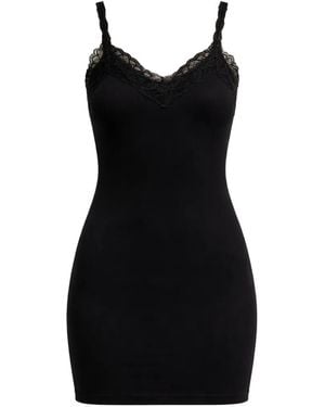 Vetements Lace V-Neck Dress - Black