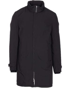 Herno Cappotto Imbottito Con Zip - Blu