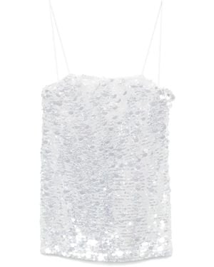retroféte Robe Courte Eleanora - Blanc