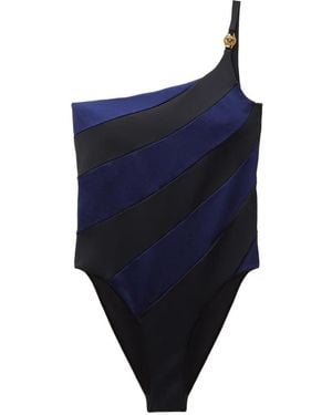 Versace Maillot De Bain À Une Épaule - Bleu