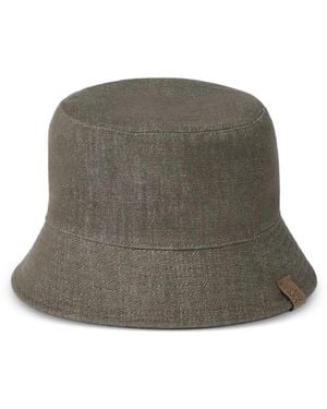 Brunello Cucinelli Monili Denim Bucket Hat - Green