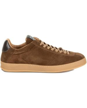 Stokton Zapper Teak Suede Sneakers - Brown
