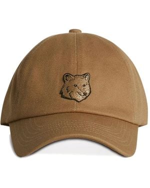 Maison Kitsuné フォックスモチーフ キャップ - ブラウン
