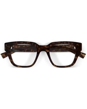 Saint Laurent Gafas con montura cuadrada - Marrón