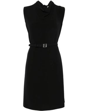 Fendi Cady Mini Dress - Black
