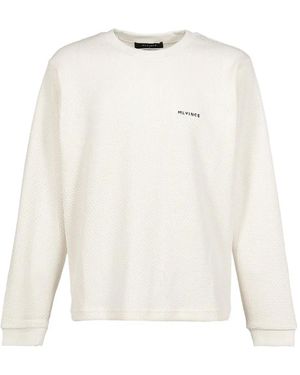 MLVINCE Logo-Embroidered Waffle-Knit Jumper - White