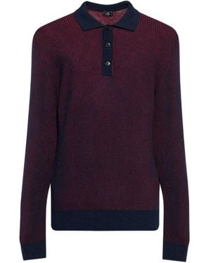 Etro Wool Polo Shirt - Blue
