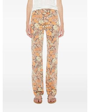 Mother Vaqueros The Kick It Con Motivo Floral - Neutro