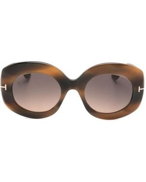 Tom Ford Claudette Sunglasses - Brown