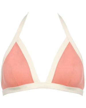 Eres Top Bikini Stapelia A Fascia Con Bordo A Contrasto - Rosa