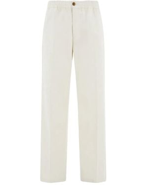 Ferragamo Elasticated Tailore Trousers - White