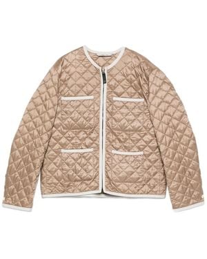 Max Mara Celeste Quilted Pocket Jacket - Natural