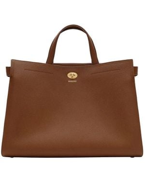 Burberry Medium Cotswolds Check Tote - Brown