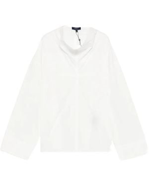 Soeur Umea Funnel-Neck Blouse - White