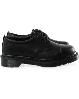 Dr. Martens X Margaret Howell Lace-Up Cap-Toe Derby Shoes - Black