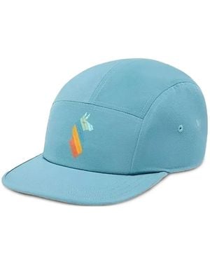 COTOPAXI Gorra con motivo de llama a rayas - Azul