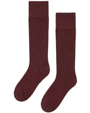 Wolford Ribbed Knee-High Socks - Purple