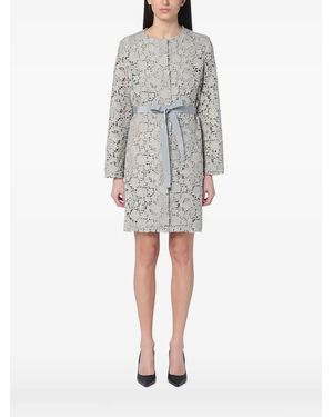 P.A.R.O.S.H. Floral-Lace Jacket - Grey