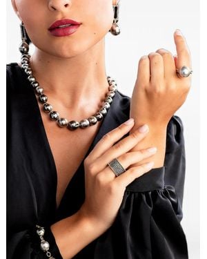 LEIGH MAXWELL Bahari Ring Mit Tahitiperle Und Diamant - Schwarz