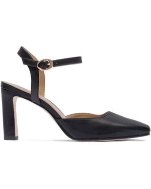 Bernardo 80Mm Gama Ankle-Strap Court Shoes - White