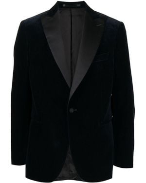 N.Peal Cashmere Velvet-Effect Dinner Jacket - Black