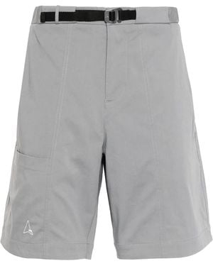 ROA Logo-Print Shorts - Grey