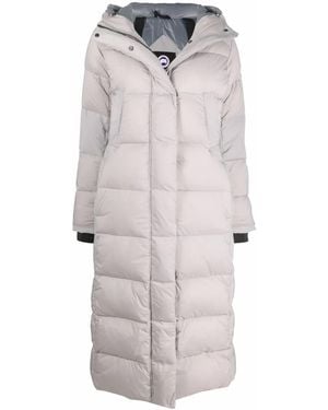 Canada Goose パデッド ロングコート - ホワイト