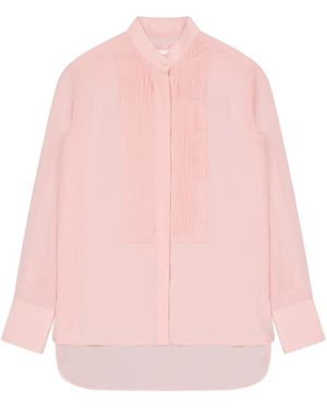Laneus クレープデシン シャツ - ピンク