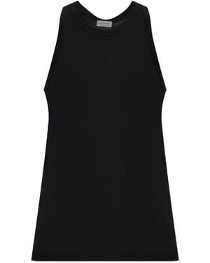 Yohji Yamamoto Crew-neck tank top - Schwarz