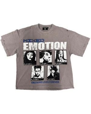 Mixed Emotions Gallery T-Shirt Im Distressed-Look - Grau