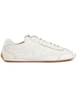Sandro Light Wave Leather Sneakers - White