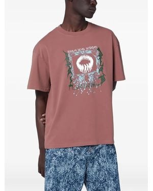 Brain Dead Short-sleeves Graphic-print T-shirt - Red