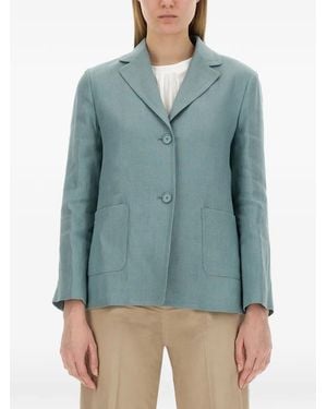 Max Mara Socrates Blazer Met Zak - Blauw