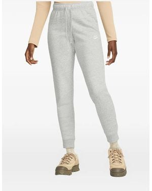 Nike Logo-Detail Track Trousers - White