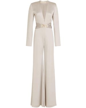 Silvia Tcherassi Taboa Jumpsuit Met Ceintuur - Wit