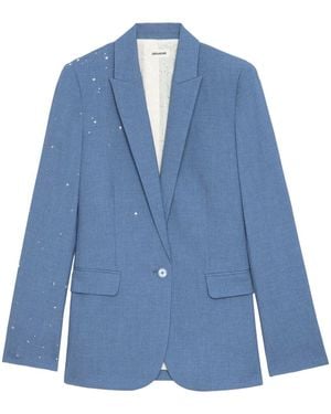 Zadig & Voltaire Strass Valse Blazer - Blue