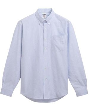 Sebago Striped Button-Down Shirt - Blue