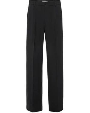 DRYKORN Pleated Straight-Leg Trousers - Black