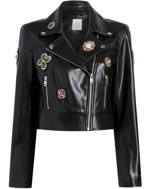 Cinq À Sept Chaqueta con parches Baroque - Negro