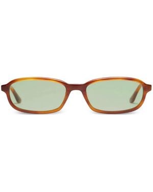 PETER AND MAY Marie Rectangle-Frame Sunglasses - Green
