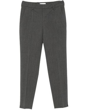 PT Torino Straight-Leg Wool Trousers - Grey