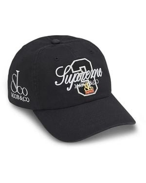 Supreme La Martina Embroidered 6-Panel Cap - Black