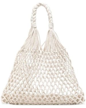 Frankie Shop Naia Net Tote Bag - White