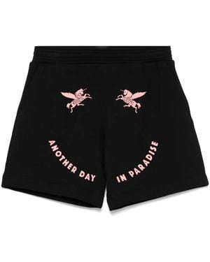Givenchy Unicorns-Embroidered Shorts - Black